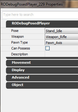 Properties of RODebugPosedPlayer